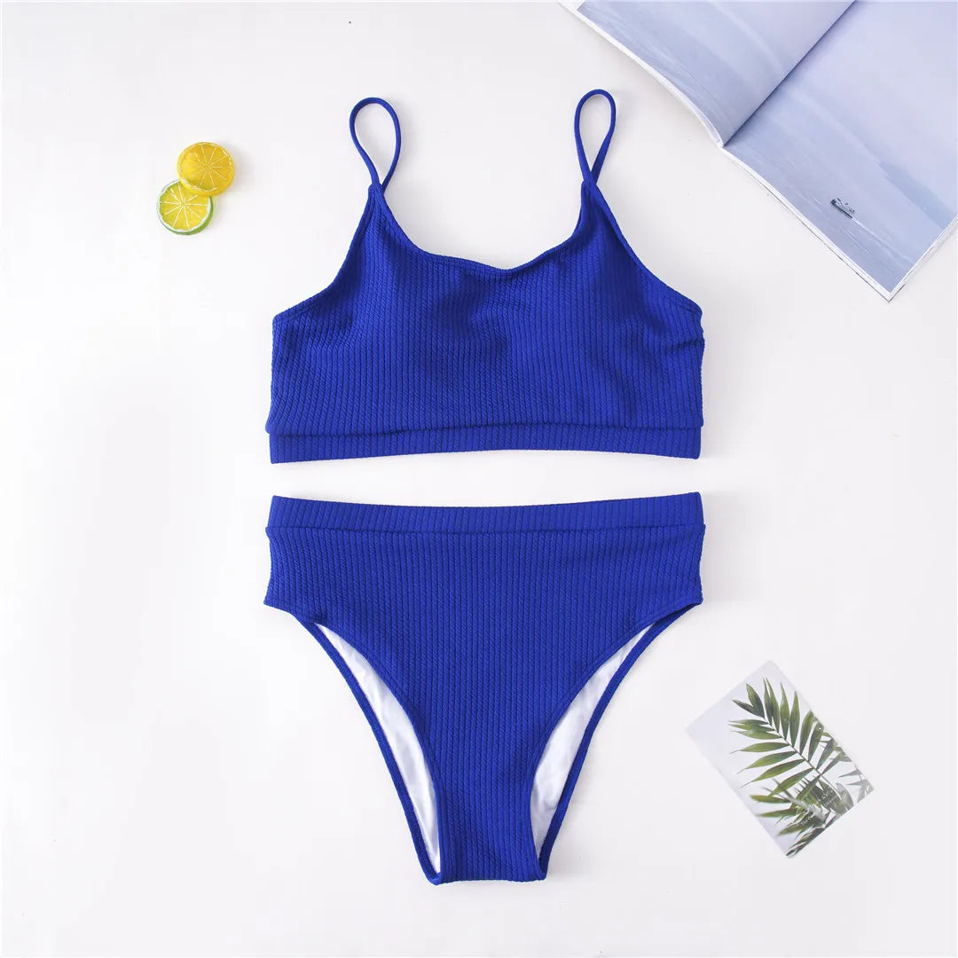 0XL - 4XL 7 Colors Bikini Plus Size Large Size Swimwear Women Swimsuit Female Two-pieces Bikini set Bather Bathing Suit