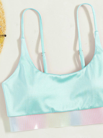 Shiny Sparkling Bikinis Women Swimsuit High Waist Bikini Female Swimwear Two Pieces Bikini Set Bathing Suit Swim Beach Wear