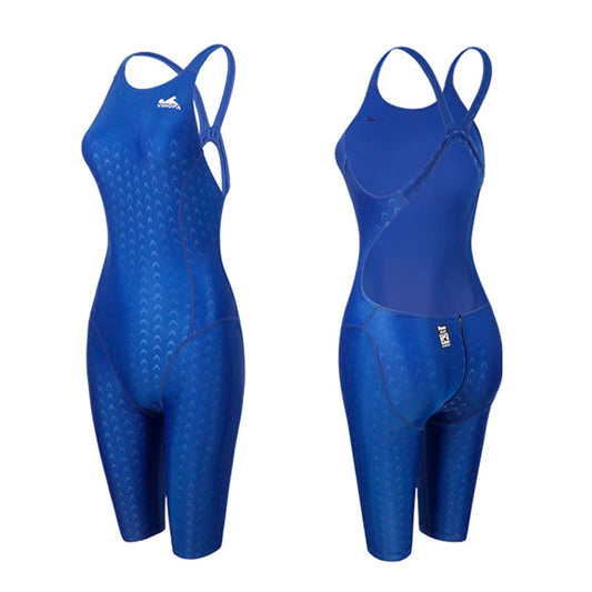Yingfa Quick-drying knee-length professional one-piece women's swimsuit model