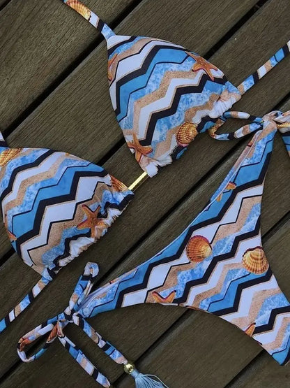 Bikinis Set Women Swimsuit Bandage Two-Piece Swimwear Brazilian Biquínis Beachwear Bathing Suit