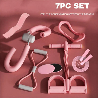 Gym Tension Belt, Yoga Fitness 4-11-piece Set, Foot Pedal Tensioner, Leg Beauty Device, Yoga Ring, Eight-figure Tensioner