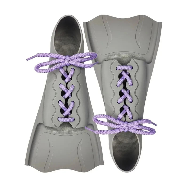 Short Swim Fins With Adjustable Heel Strap Silicone Swimming Diving Fins Comfortable Durable Soft Swim Fins for Kids Adults