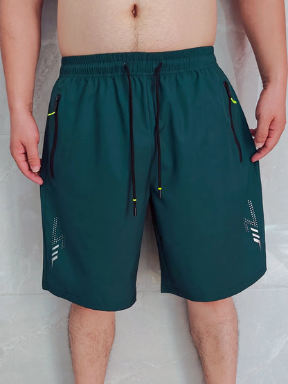 [USA Size] Men'S Beach Quick Dry Running Sports Board Black Shorts For 2025 Summer Casual Classic Oversize Pants