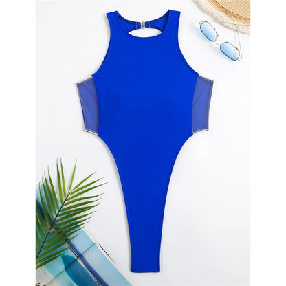 Extreme Mini Micro Thong Backless High Leg Cut Women Swimwear One Piece Swimsuit Female Bather Bathing Suit Swim