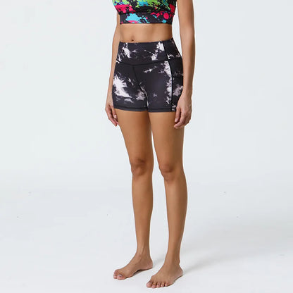 Women's High Waisted Biker Shorts 3/4 Length Tummy Control Stretch Yoga Shorts Workout Gym Fitness Pilates Booty Lifting Shorts