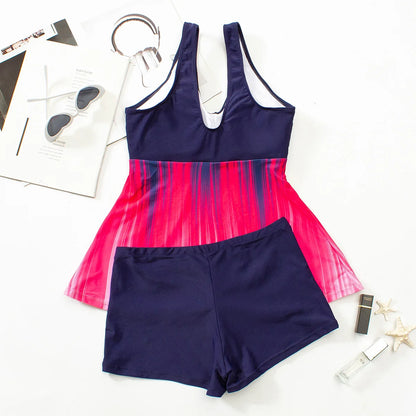 Tankini Woman Swimsuits Swimwear Women Shorts Two Piece Swimsuit Bikini Set Sexy Bathing Suit Holiday Beach Wear Monokini