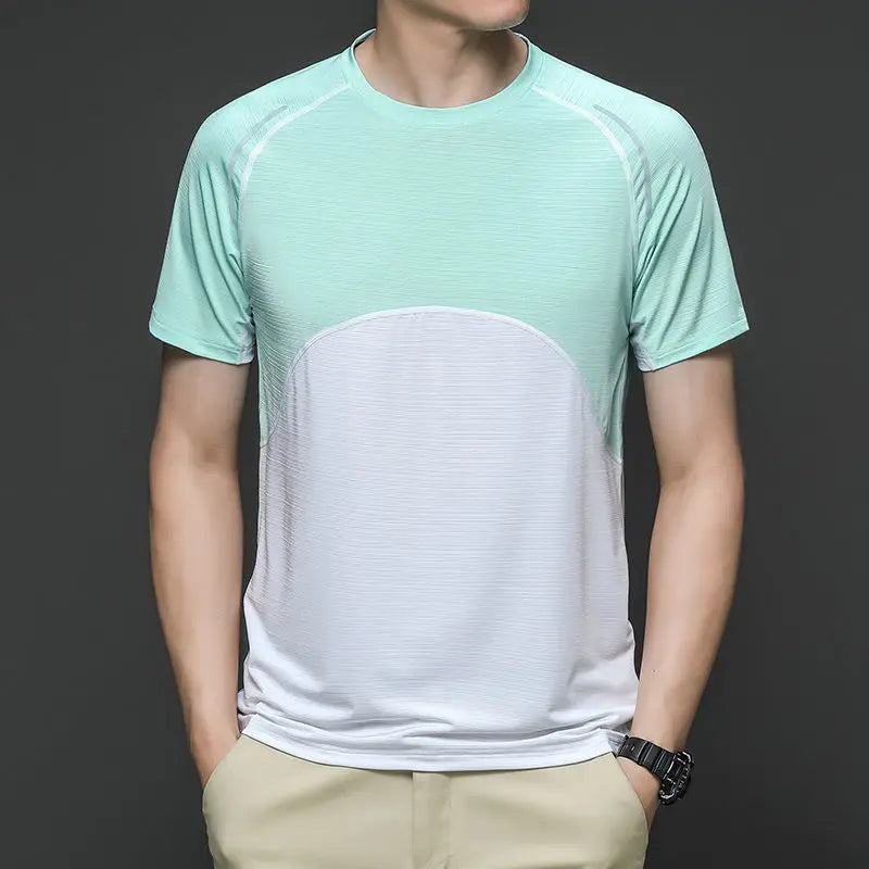 Undershirt Men's Running Short Sleeves T-shirts Yoga Tops Lycra Things for Gym Clothes Man Sweatshirt Wicking Breathable Dry Fit