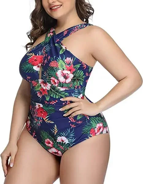 One-Piece Swimsuit for Women Size L-3XL Ladies Push Up Swimwear Swimming Suits Bathing Beachwear Bathers