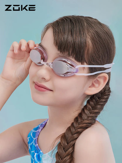 Zoke Kid Swimming Goggles Hd Waterproof Coating Diving Glasses Professional Swim Accessories