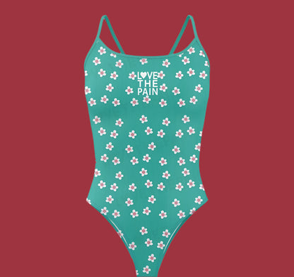 Love The Pain Women's  Bikini Thin Strap Triangle Swimsuit Competition Swimsuit Summer Function Training Print Bathing Suit