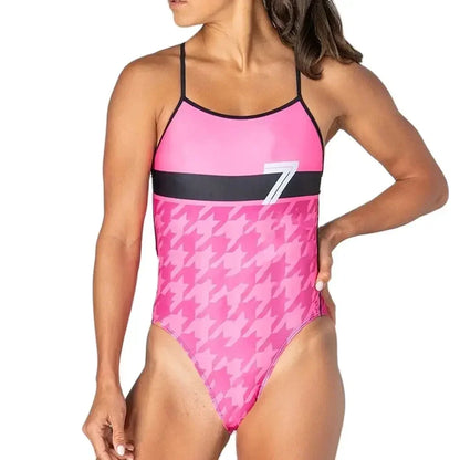 Women One-piece  Thin Strap Swimsuit Open Water Swimming Pool Swimming Swimwear Competition Swimsuit Bathers Squad