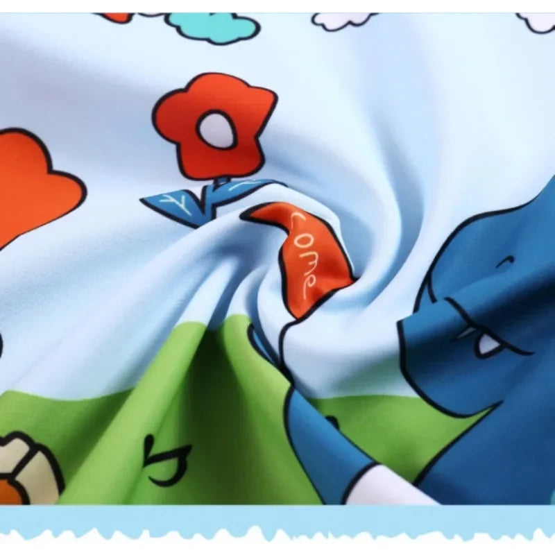 Kids Boy Swimsuit Letter Dinosaur Print Two-Piece Suits 3PCS Cartoon Children Board Shorts Children Boys Swimwear Surfing Suit