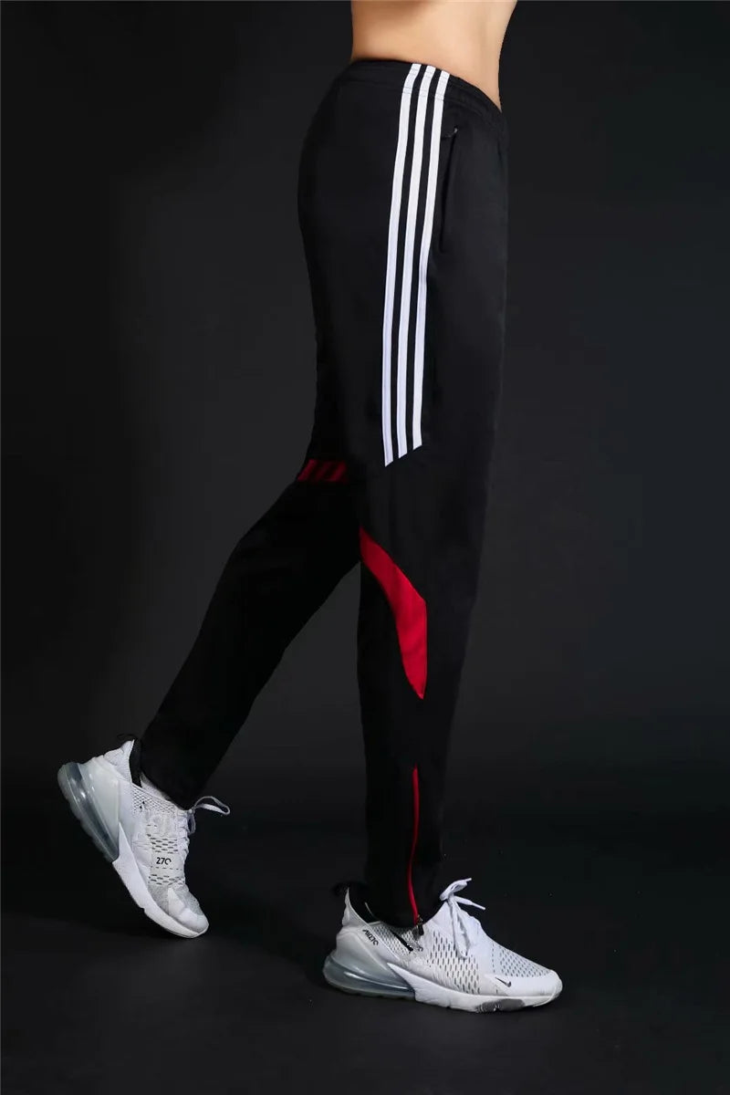 Running Pants for Men Training Jogging Sports Pants With Zipper Pockets Trousers Football Fitness Leggings Sweatpants
