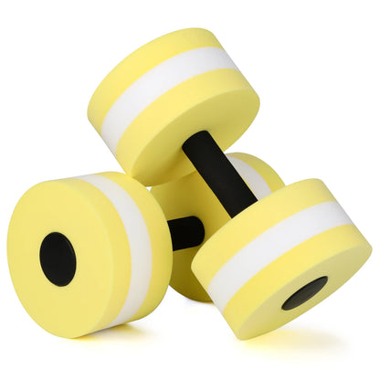 Aquatic Dumbells 2pcs Water Aerobic Exercise Dumbbell Pool Resistance Water Aqua Fitness Barbells Hand Bar Exercises Equipment