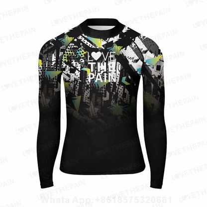 Men Long Sleeve Rash Guards Surf T-shirts UV Protection Swimsuit Surfing Diving Swimwear Swim Surf Beach Rash guard