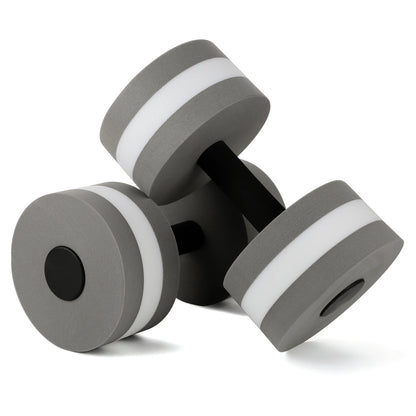 Aquatic Dumbells 2pcs Water Aerobic Exercise Dumbbell Pool Resistance Water Aqua Fitness Barbells Hand Bar Exercises Equipment