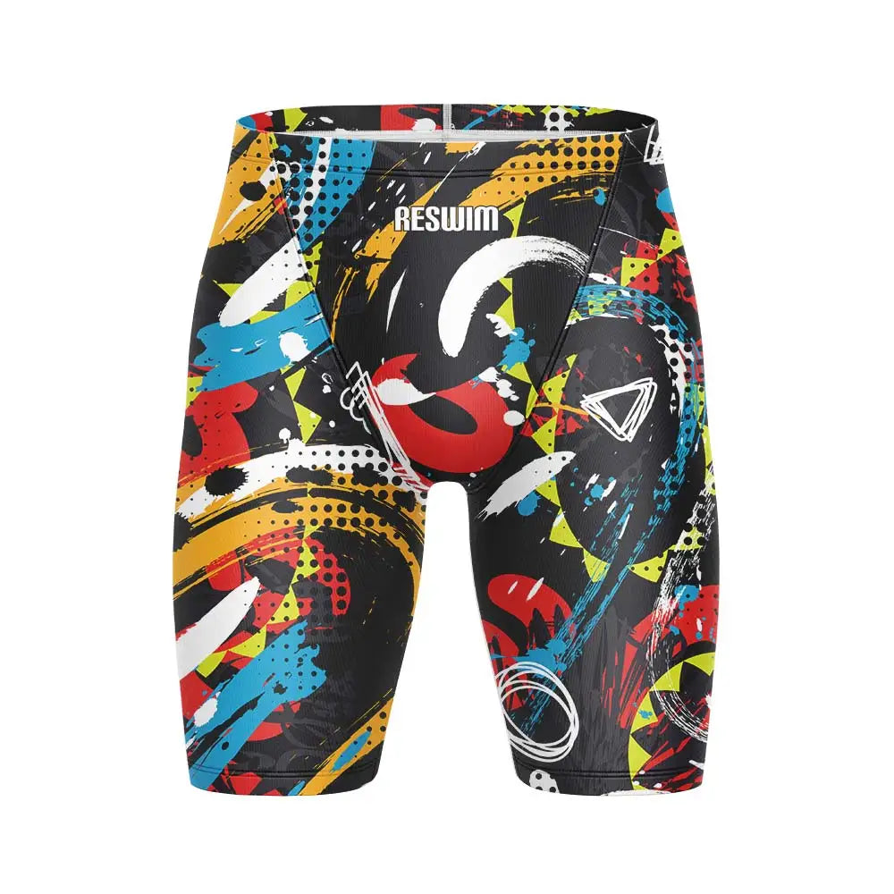 Summer Swimming Trunks Shorts Men's Jammers Swimsuit Beach Trunks Surfing Sports Training Tight Pants Quick Dry Running Swimwear