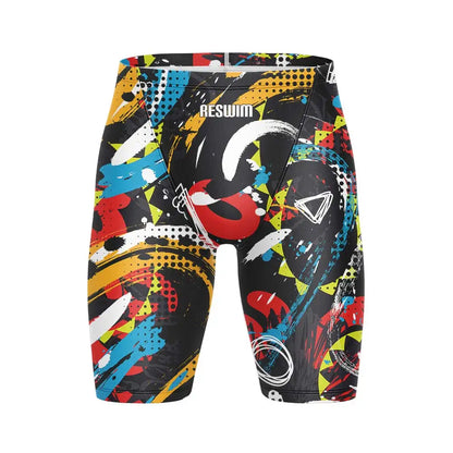 Summer Swimming Trunks Shorts Men's Jammers Swimsuit Beach Trunks Surfing Sports Training Tight Pants Quick Dry Running Swimwear