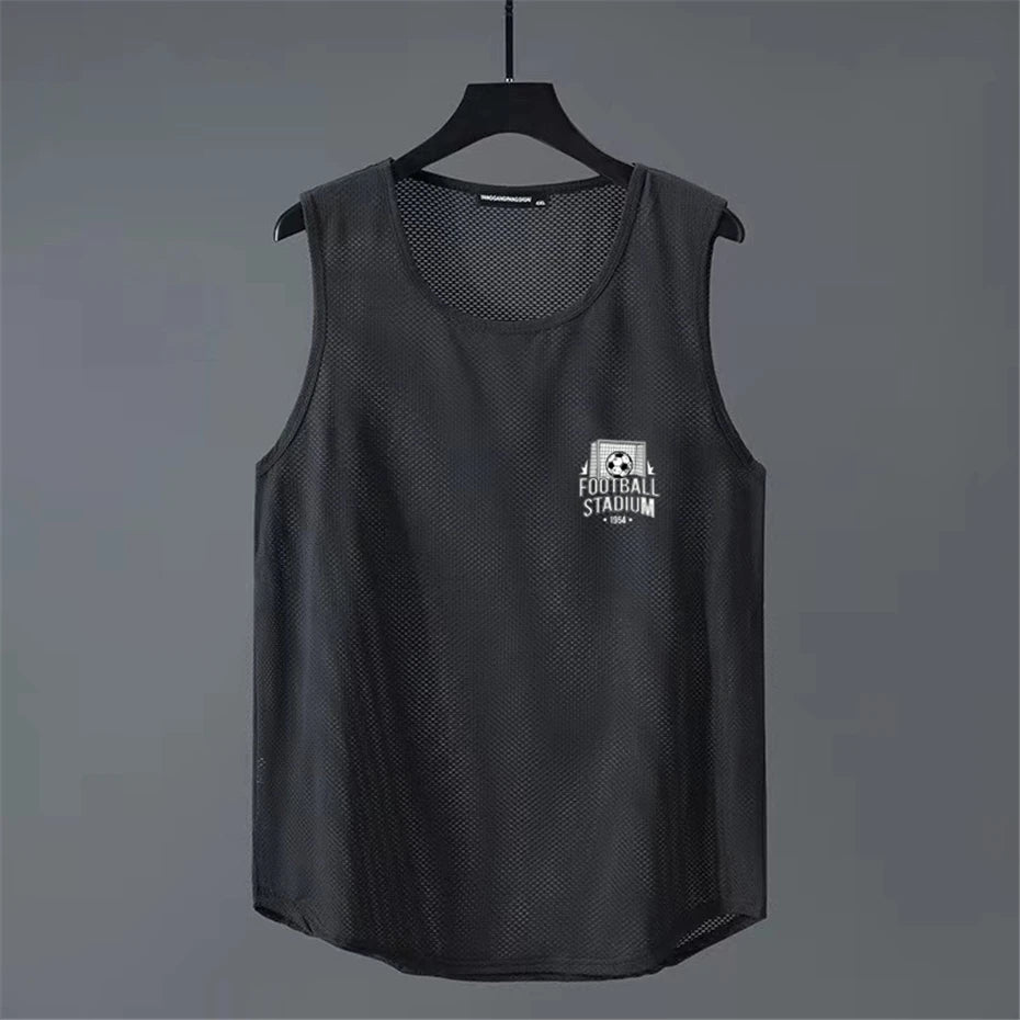 Summer Tank Tops Men Plus Size 10XL 11XL Basketball Vest Football Solid Color Running Vest Male Tank Tops Big Size 11XL