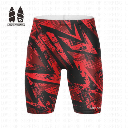 Summer Men‘s Swimming Trunks Swimwear Swimming Jammer Ultra Light Compression Bathing Surfing Shorts Beach Performance Shorts