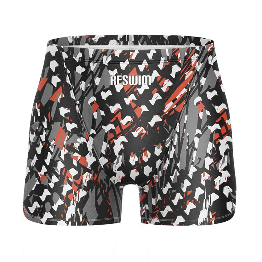 Men's Beach Tights Shorts Swim Jammer Swimsuit Swimming Trunks Athletic Training Swimwear Lycra Running Diving Surfing Pants