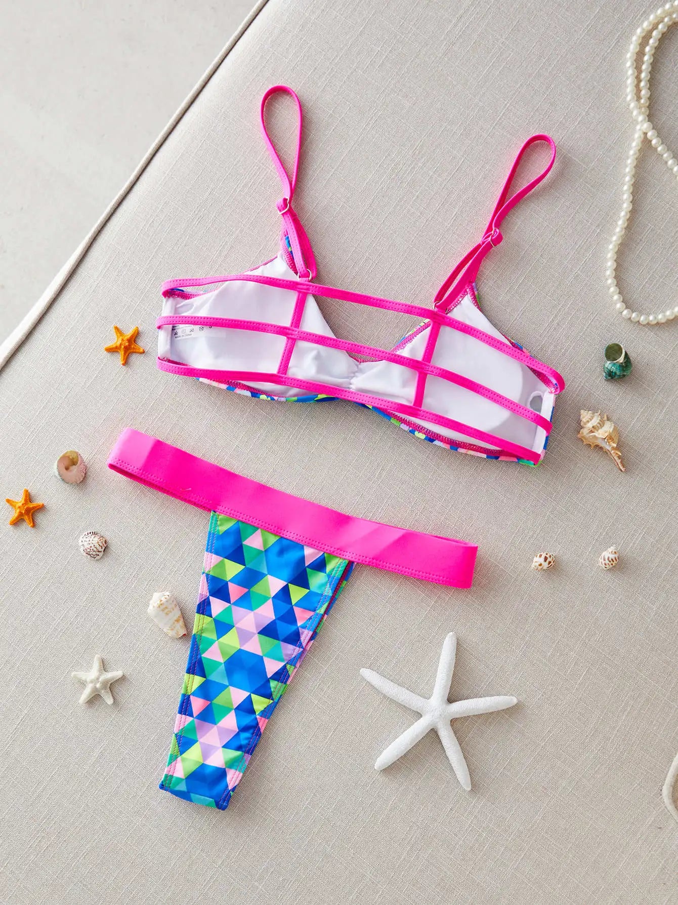 Brazilian Bikini Set Women Print Biquini Female Cut Bikinis Swimwear Push Up Swimsuit Bath Suit