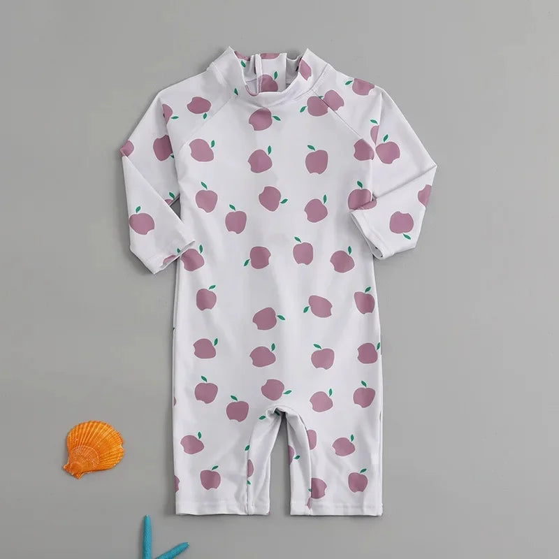 Children's One-Piece Swimsuit Quick-Drying Beachwear for Boys And Girls Baby Swimwear Sun Protection Hot Spring Swimming Costume