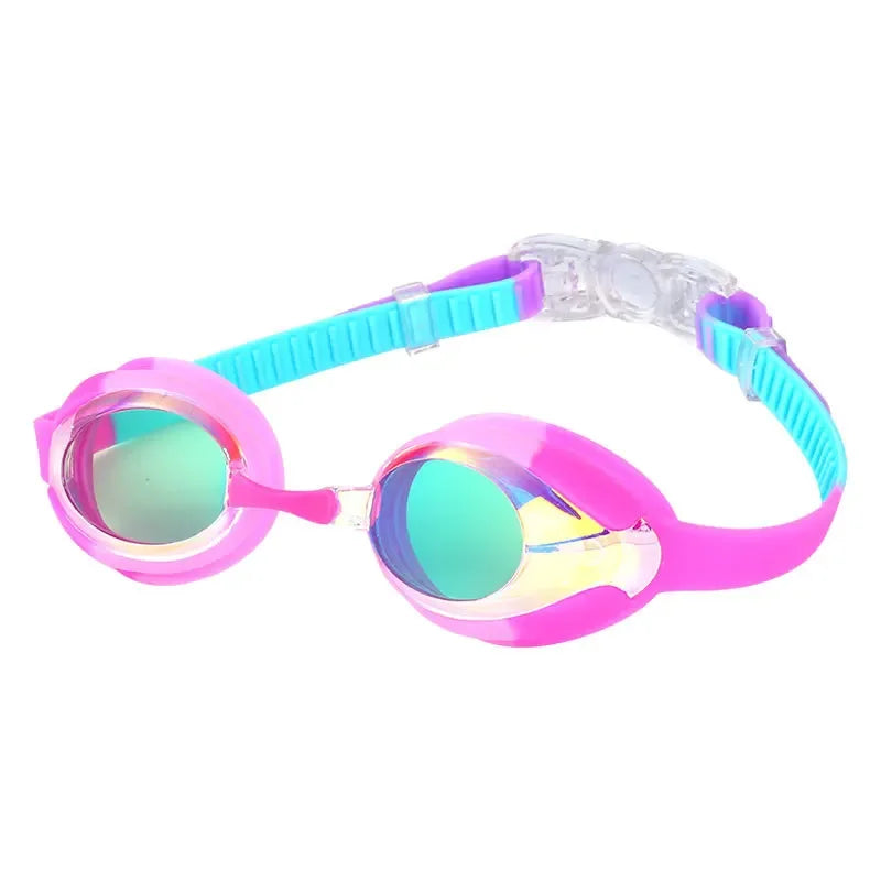 Children's Swim Goggles Electroplating High Definition Anti-fog Waterproof Comfortable Block Bright Light Vision Large Goggles