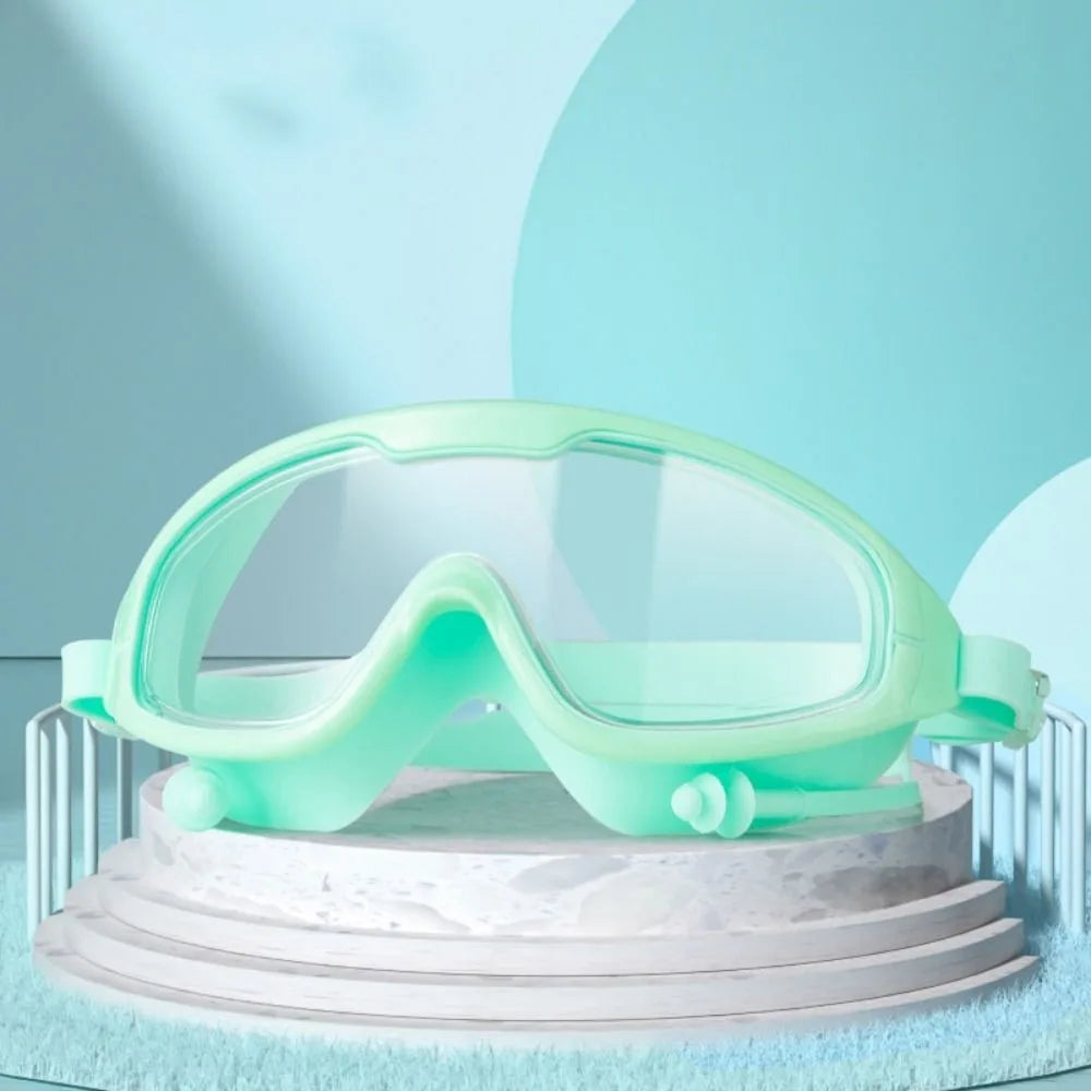 Swimming Gear Big Frame Swimming Goggles Anti Fog Wide View Swim Glasses Elastic Soft Swimming Eyewear Swimming Pool