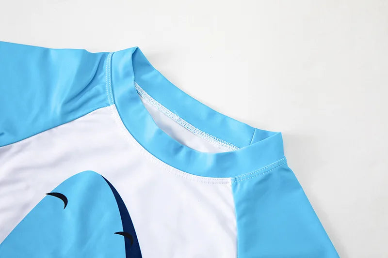 Swimsuit Boys UPF50 Baby Swimwear Shark Dinosaur UV Bathing Suit for Boy 3 Pcs Toddler Surfing Diving Suit Children's Rash Guard