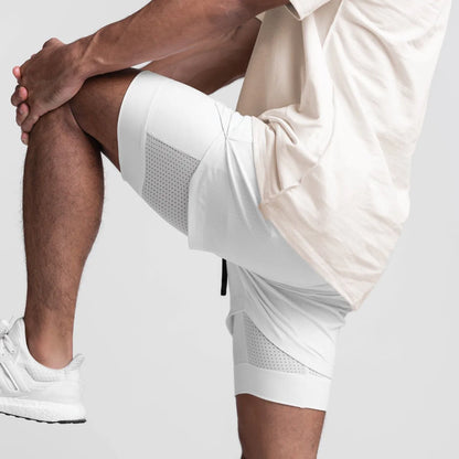 Running Shorts Male Gym Men's Shorts Crossfit 2 IN 1 Sport Shorts Homme Fitness Basketball Jogging Bodybuilding Short Pants