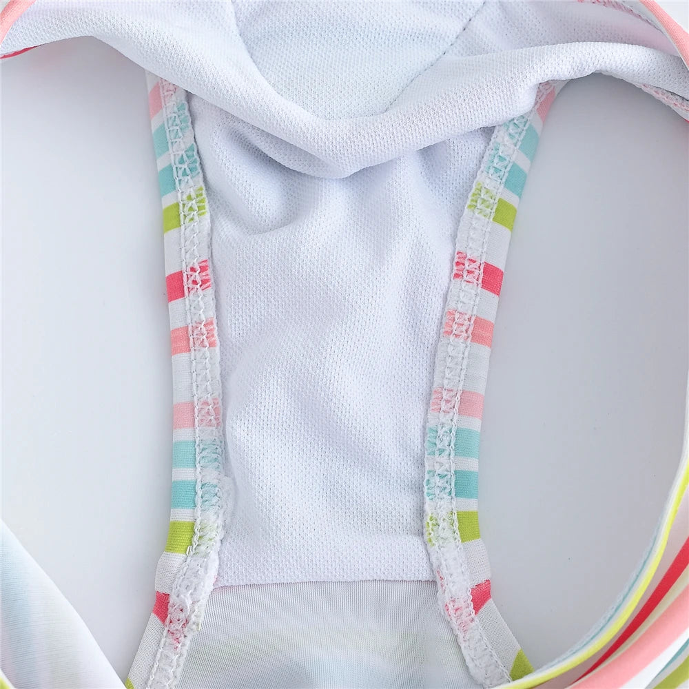 Summer Children Girl Swimsuit Icecream Design Kids Children Newborn Swimwear Beach Wear Bathing Suit
