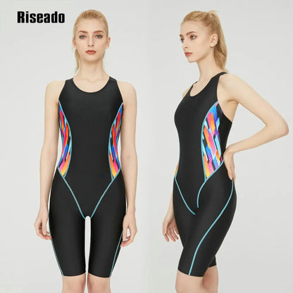 Boyleg One Piece Swimsuit Women's Swimwear Racerback Bodysuit Slim Solid Rash guard Sporty Swimming Suit For Young Girls
