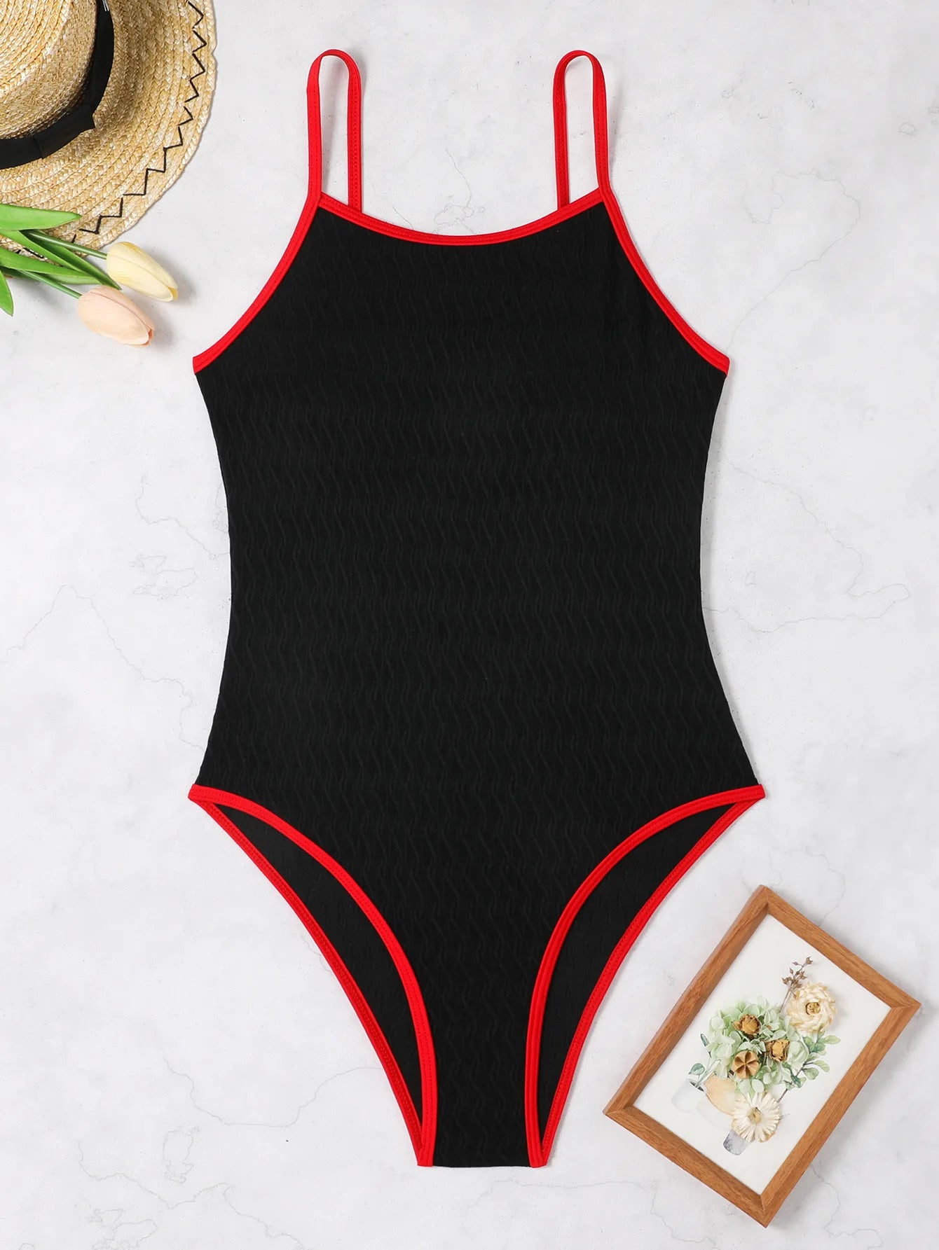 Solid Strapped Swimwear Women Push Up One Piece Swimsuit Monokini Backless High Cut Summer Bathing Suit