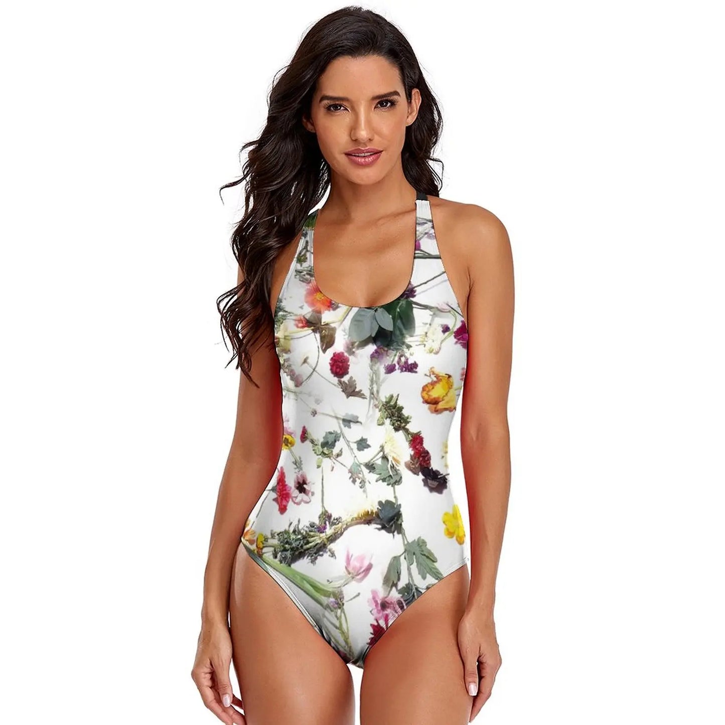 Floral Swimsuit Simple Swim Swimwear Women Wholesale 1 Piece Bathing Suit