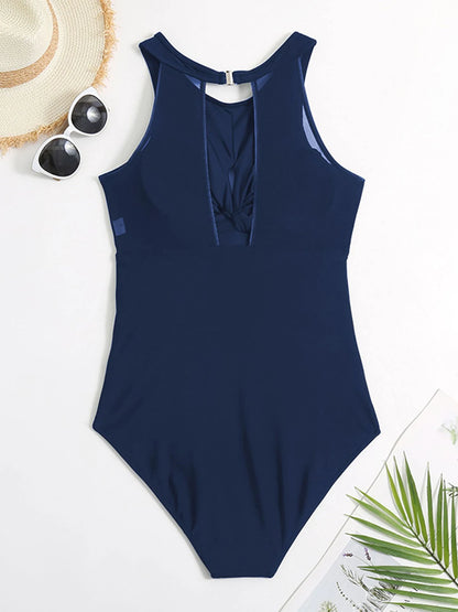 High Neck Swimwear Women One Piece Swimsuit Female Solid Bathers Bathing Swimming Swim Suit Beachwear Bodysuit