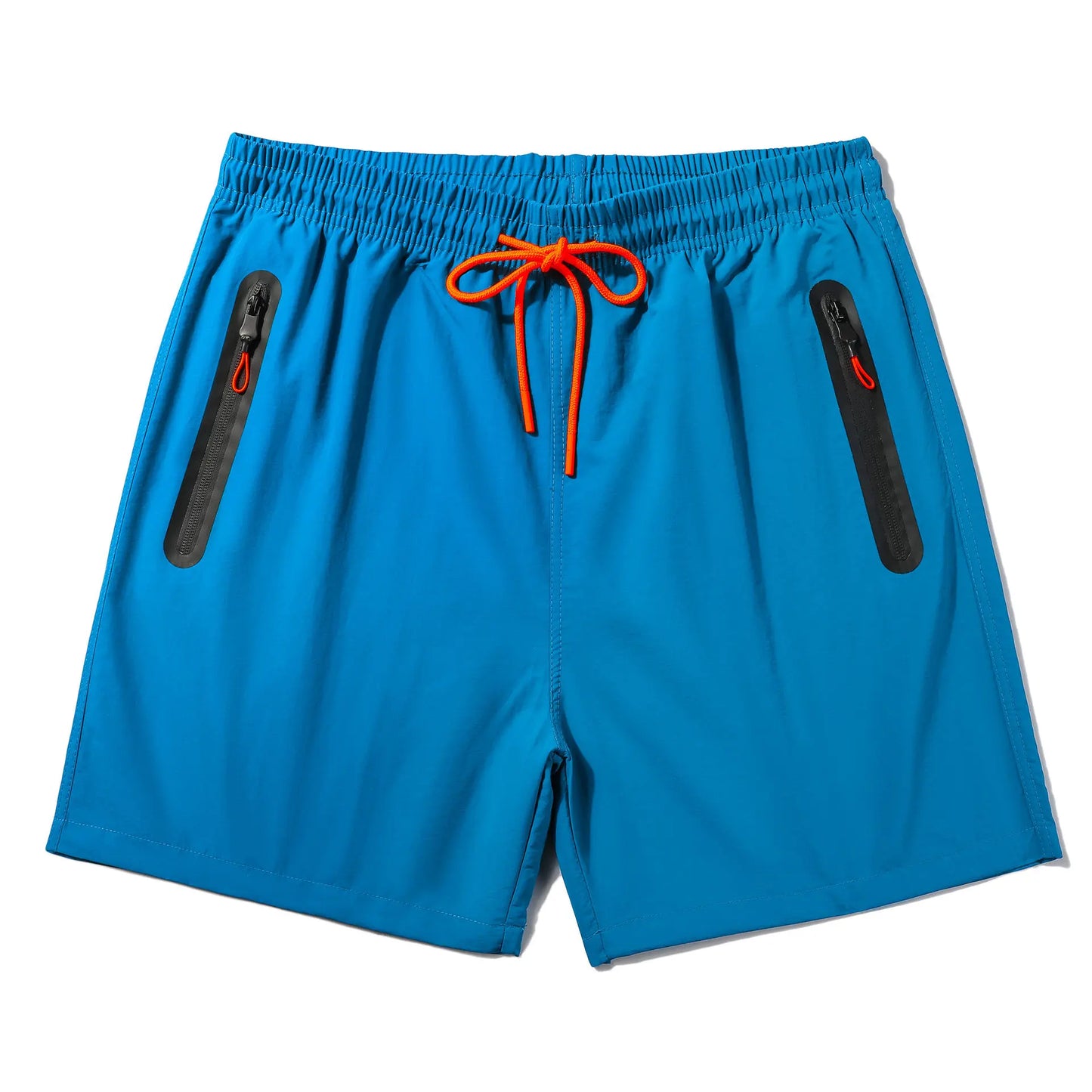 (S-3XL)Mens Quick-Dry Waterproof Surf Trunks - 5" Breathable Swim Shorts with Zipper Pockets Lightweight Nylon Beach Shorts