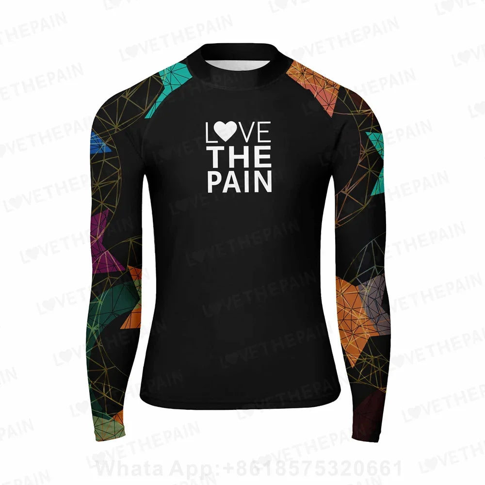 Men Long Sleeve Surfing Rash Guard Summer Surf Clothes T-shirt Swimwear Swim Beach Uv Swimming Diving Suit Rashguard Camiseta