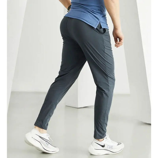 Breathable Men's Gym Pants - Athletic Ice Training Sweatpants for Summer Sports & Fitness - Outdoor Leggings, Tactile &Cooling