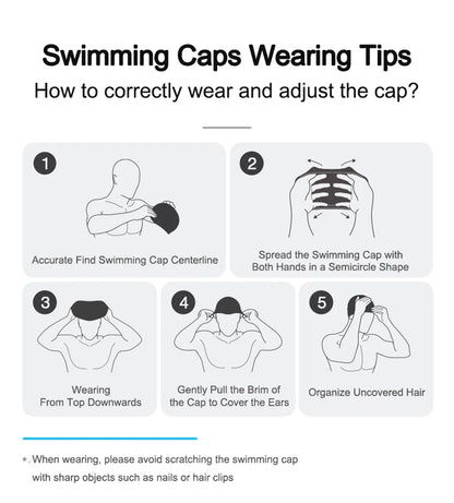 Kids Children Swimming Cap Waterproof PU Fabric Cute Cartoon Animal Dolphin Protect Ears Long Hair Boys Girls Swim Pool Caps Hat
