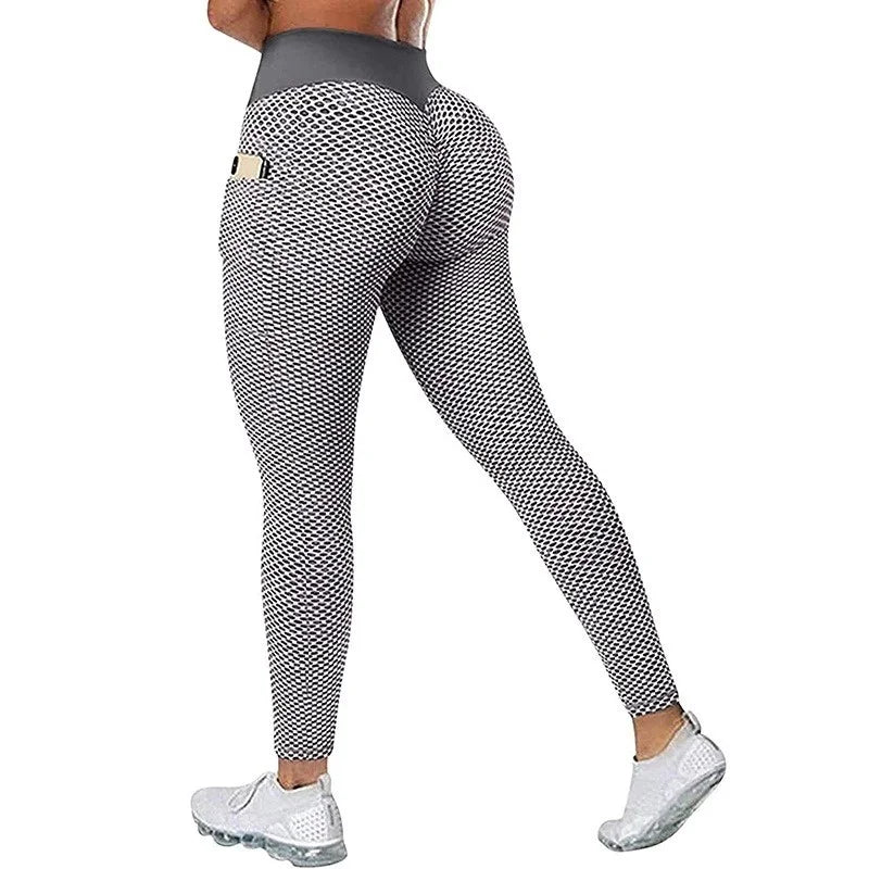 Aiithuug Butt Lifting Leggings for Women Tummy Control Workout Yoga Pants High Waisted Scrunch Booty Gym Tights Textured Running