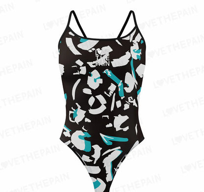 Love The Pain Women Swimsuit One-piece Comfortable Suit Functional Training Swimwear Pro Triathlon Beach Bathing Suit
