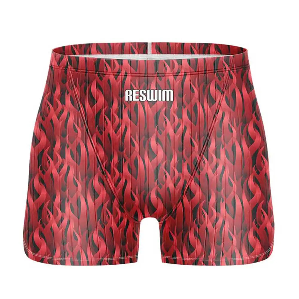 Men's Jammer Swimsuit Swimming Trunks Swim Short Beach Tights Shorts Summer Quick Dry Pants Swimwear Sports Surfing Pants