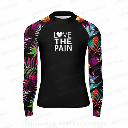 Men Long Sleeve Surfing Rash Guard Summer Surf Clothes T-shirt Swimwear Swim Beach Uv Swimming Diving Suit Rashguard Camiseta