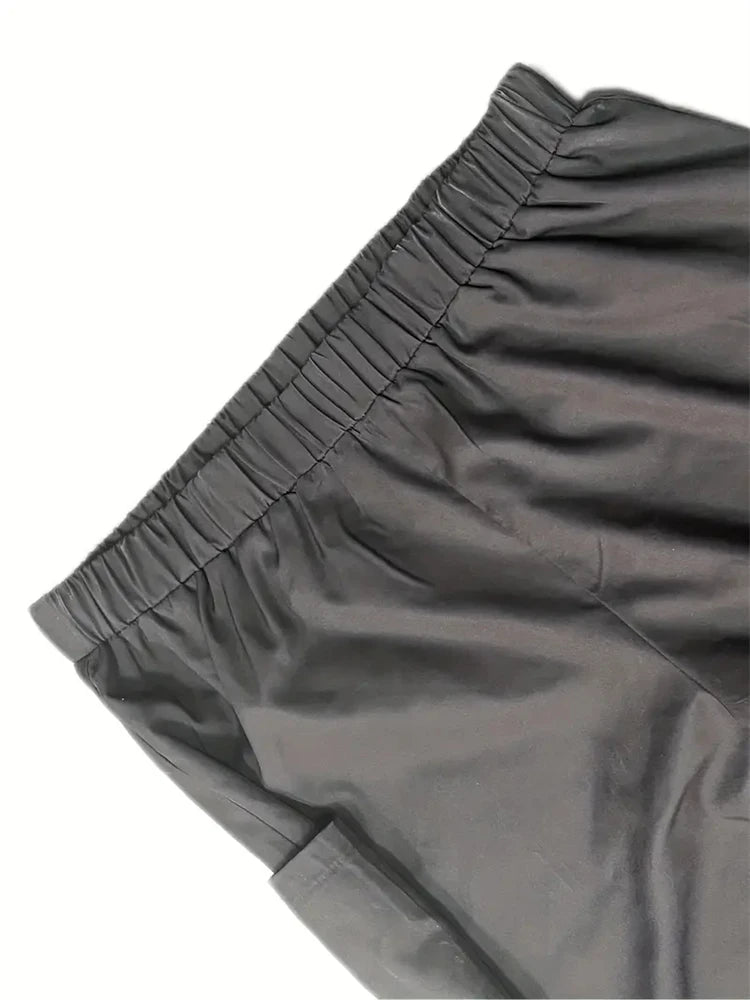 Simple Star And Moon Abstract Sun Print Pants Fashionable European And American Ladies Wide-leg Pants Delicate And Elegant Pants