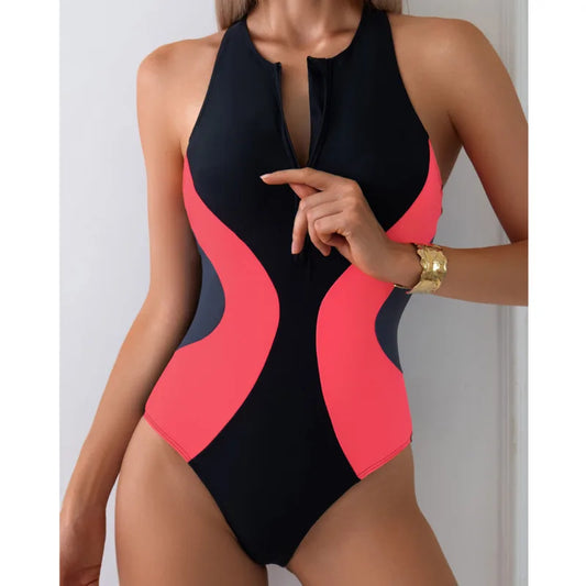 Summer One Piece Swimsuits Closed Women's Swimwear Sports For Swimming Wear Body Bathing Suits Beachwear Pool Bather