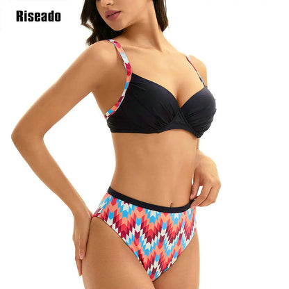 Women's Push Up Bikini Sets Two Piece High Waisted Swimsuit Beach Swimming Wear