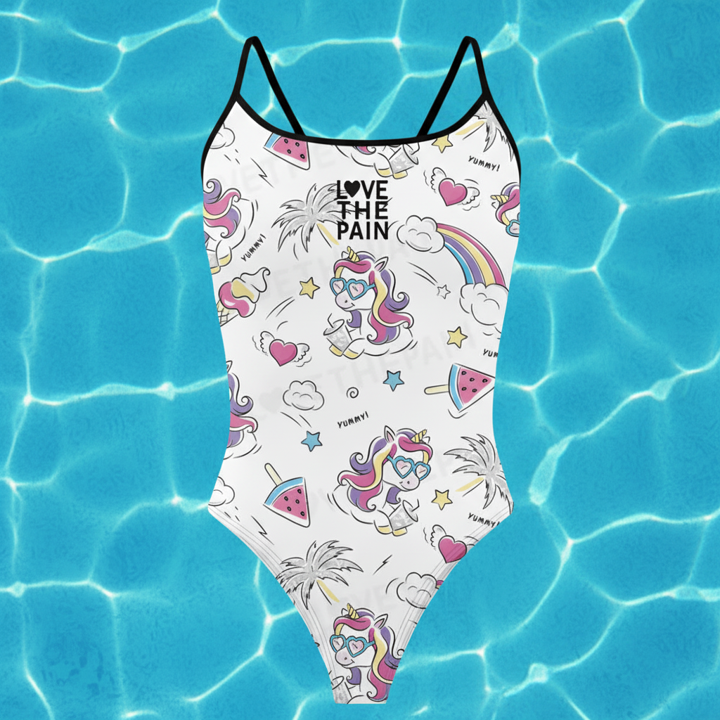 Unicorn One Piece Swimsuit Women Swimwear Bathing Suit Swim Suit Beach Wear Bodysuit