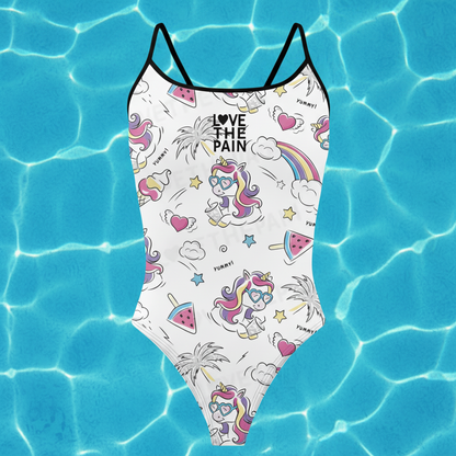 Unicorn One Piece Swimsuit Women Swimwear Bathing Suit Swim Suit Beach Wear Bodysuit
