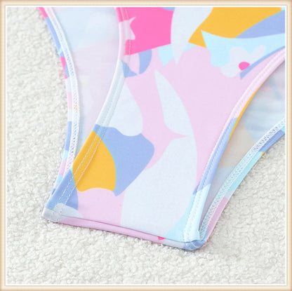 Surf Long Sleeve Swimsuit Women Back Cut Out One Piece Diving Clothes Swimwear Female Printed Bathing Swimming Bodysuit